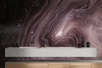 Swirling marbled effect wallpaper for walls
