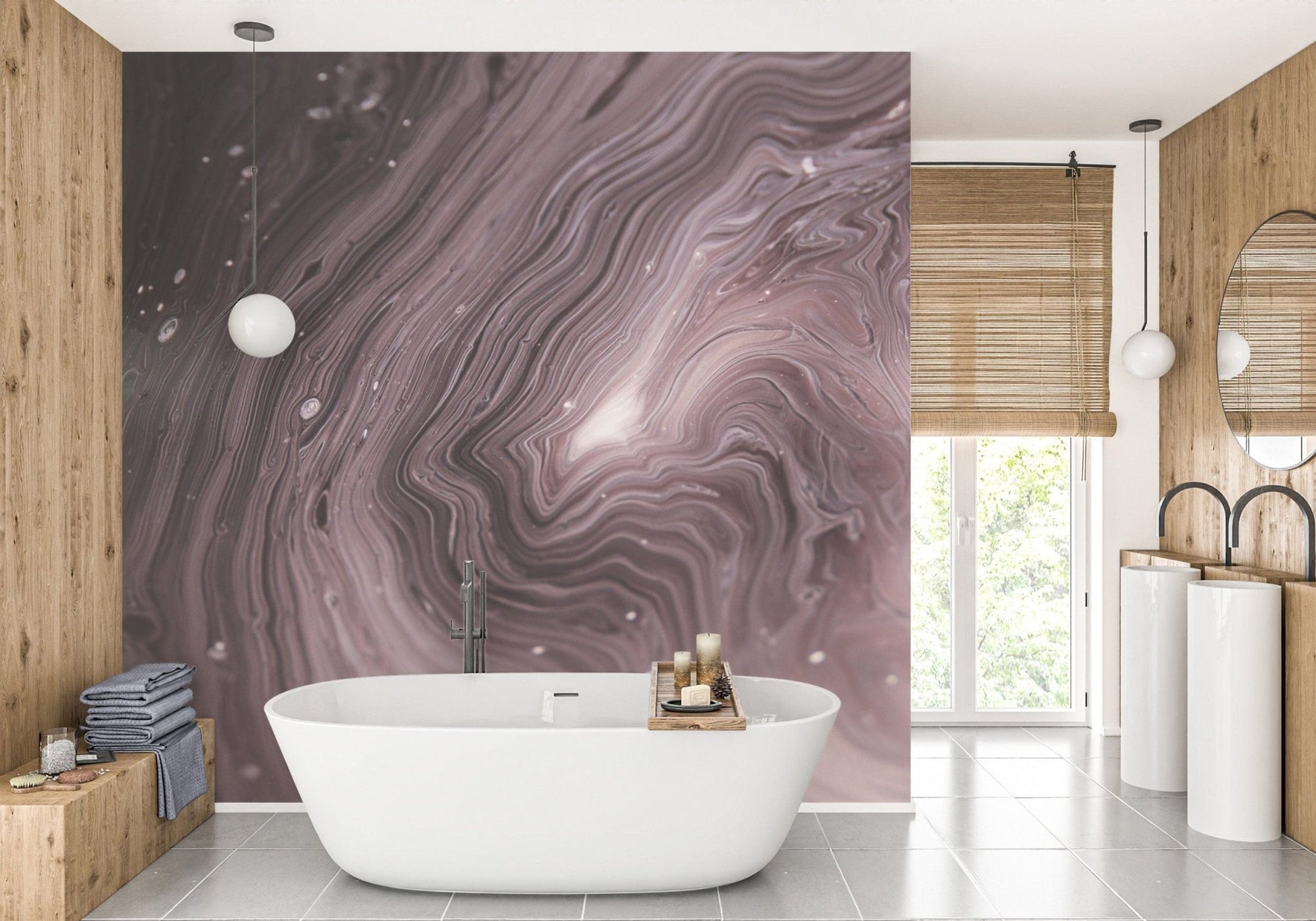 Artistic marbled texture wallpaper design

