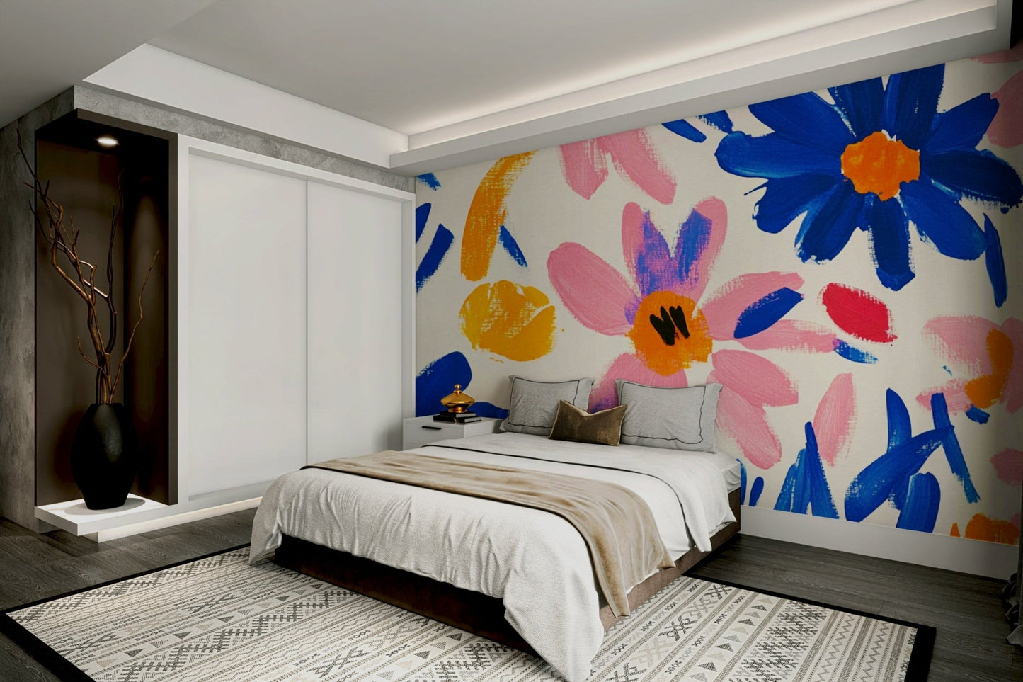 Creative studio featuring vibrant Matisse-inspired mural, GD2147
