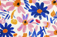 Abstract Matisse Flower Garden in Fauvist Modern Style Wall Mural