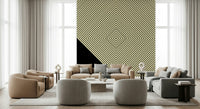 Contemporary accent Abstract Monochrome Peak wallpaper for a dramatic interior look., GD6692