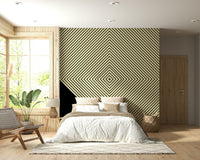 Graphic designer Abstract Monochrome Peak wallpaper with high-contrast line work., GD6692