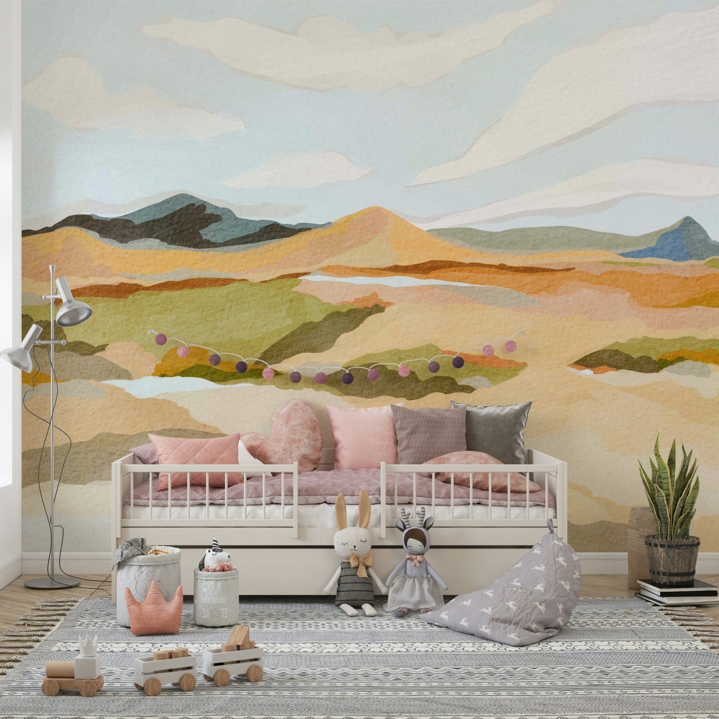 Mountain-inspired wall art in contemporary design

