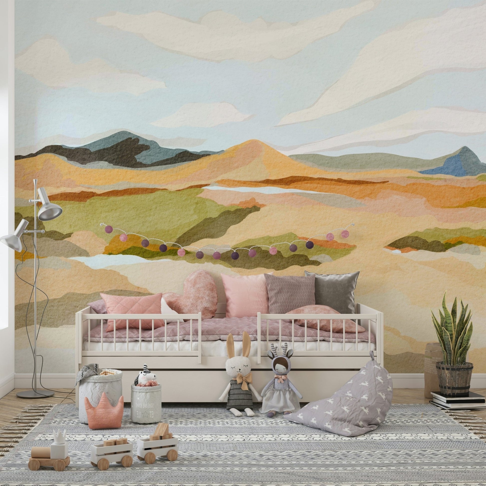 Mountain-inspired wall art in contemporary design

