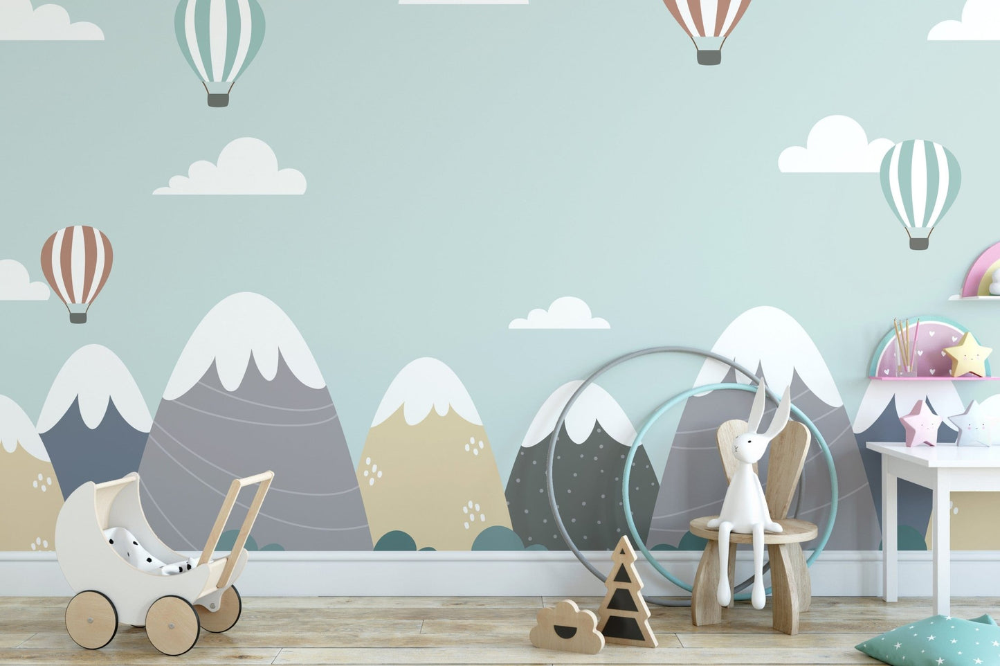 Abstract Mountain Wallpaper Mural - Giffywalls A890