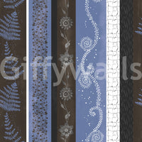 Unique striped wallpaper with a creative twist.

