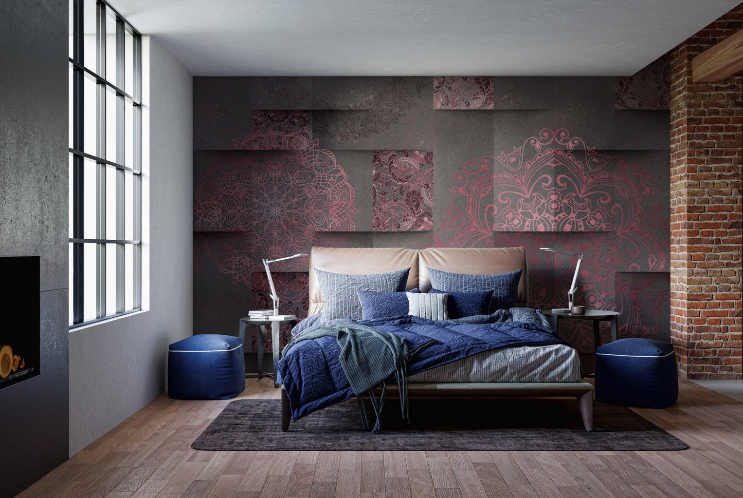 Bold and Elegant Abstract Wall Covering
 B511