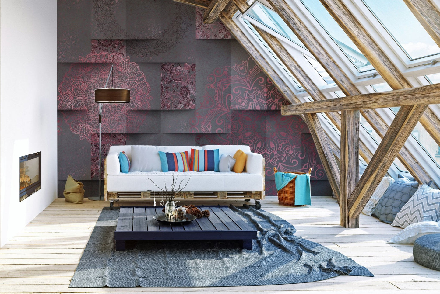 Fluid Artistic Expression Wall Design
 B511