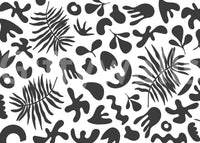 Clean scattered pattern in Organic Foliage wall mural with sharp detail