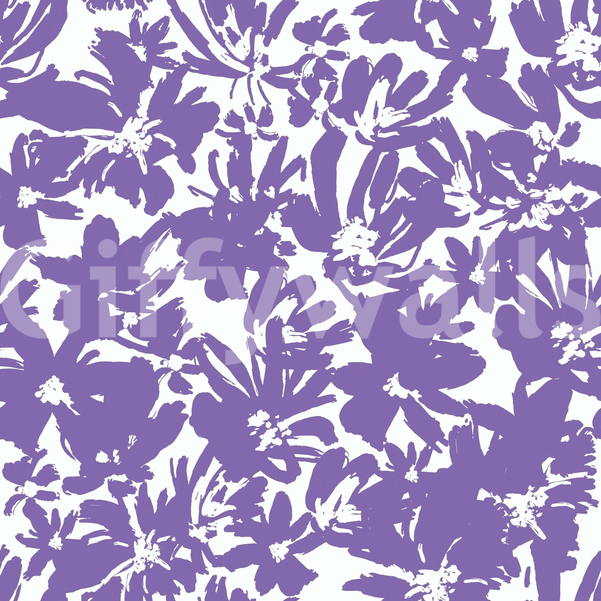 Unique abstract flower mural., GD4514