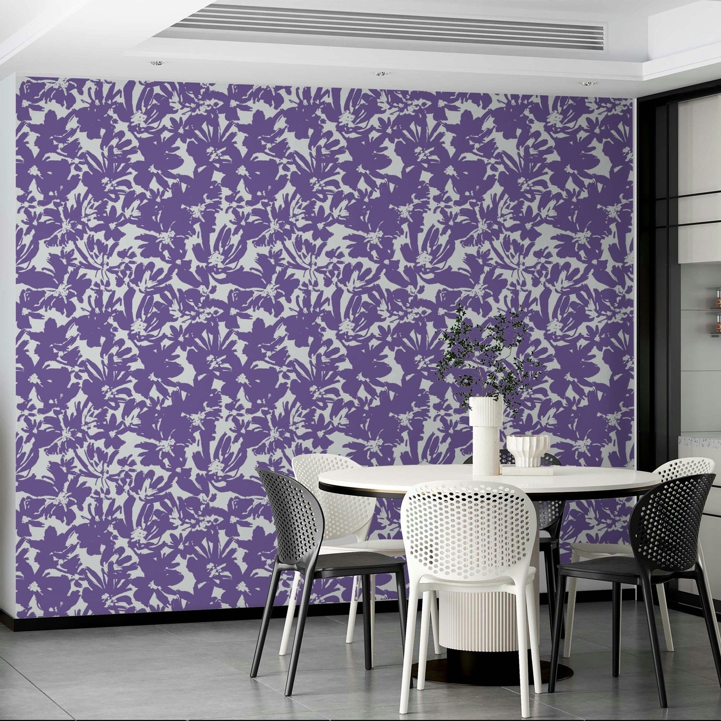Abstract flower design wall mural., GD4514