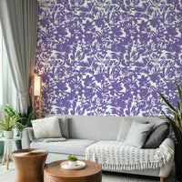 Abstract watercolor flower mural., GD4514
