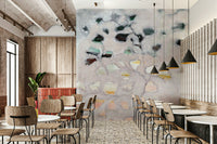 Wall mural featuring abstract botanical forms, GD1080