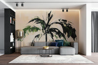 Minimal palm tree abstract print

