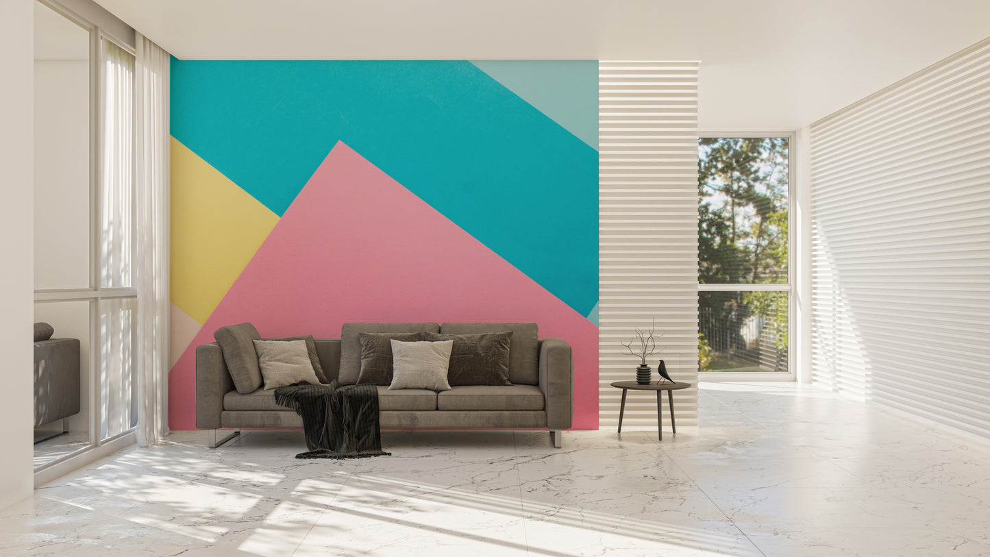 Colorful abstract wall covering
