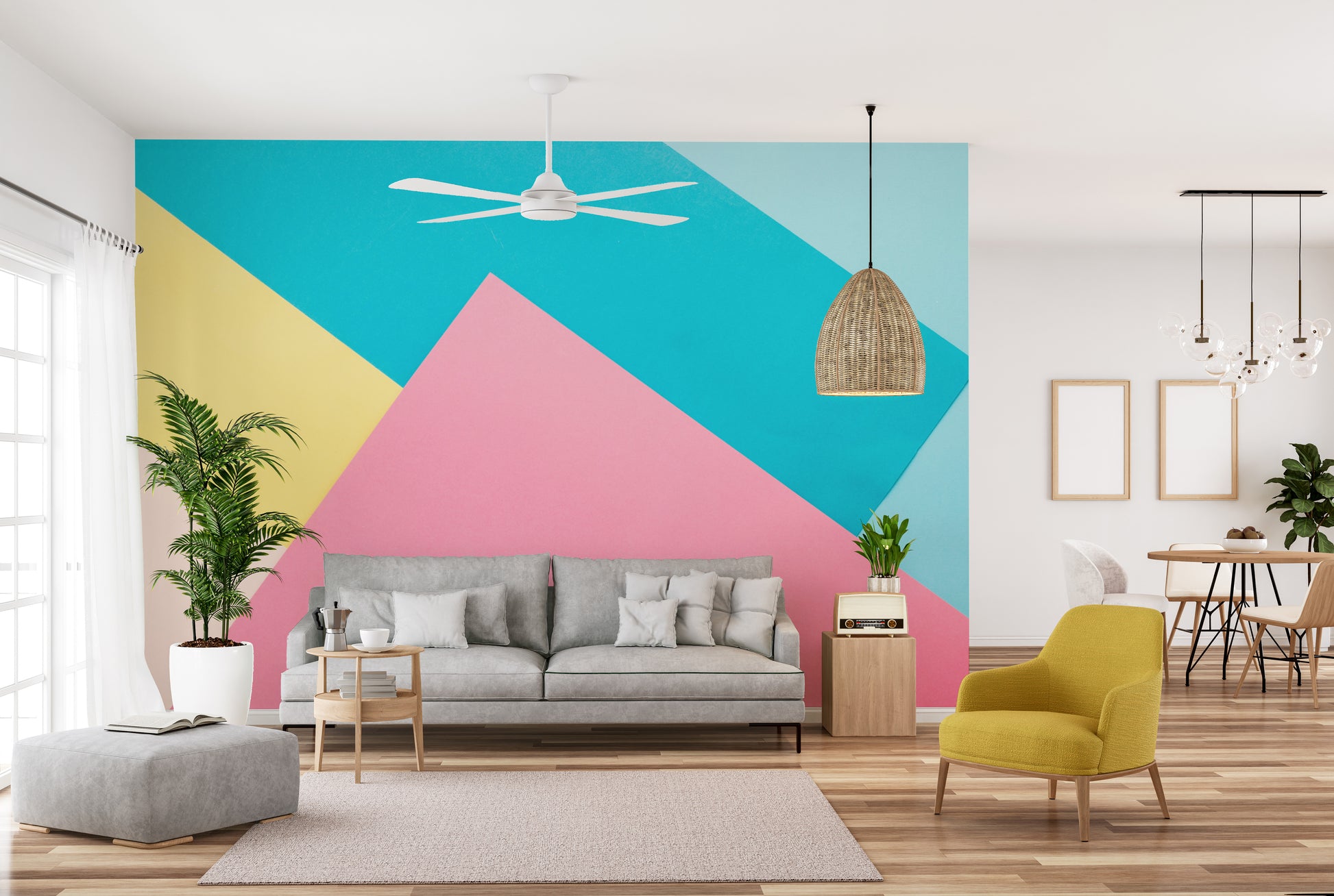 Textured paper wallpaper mural
