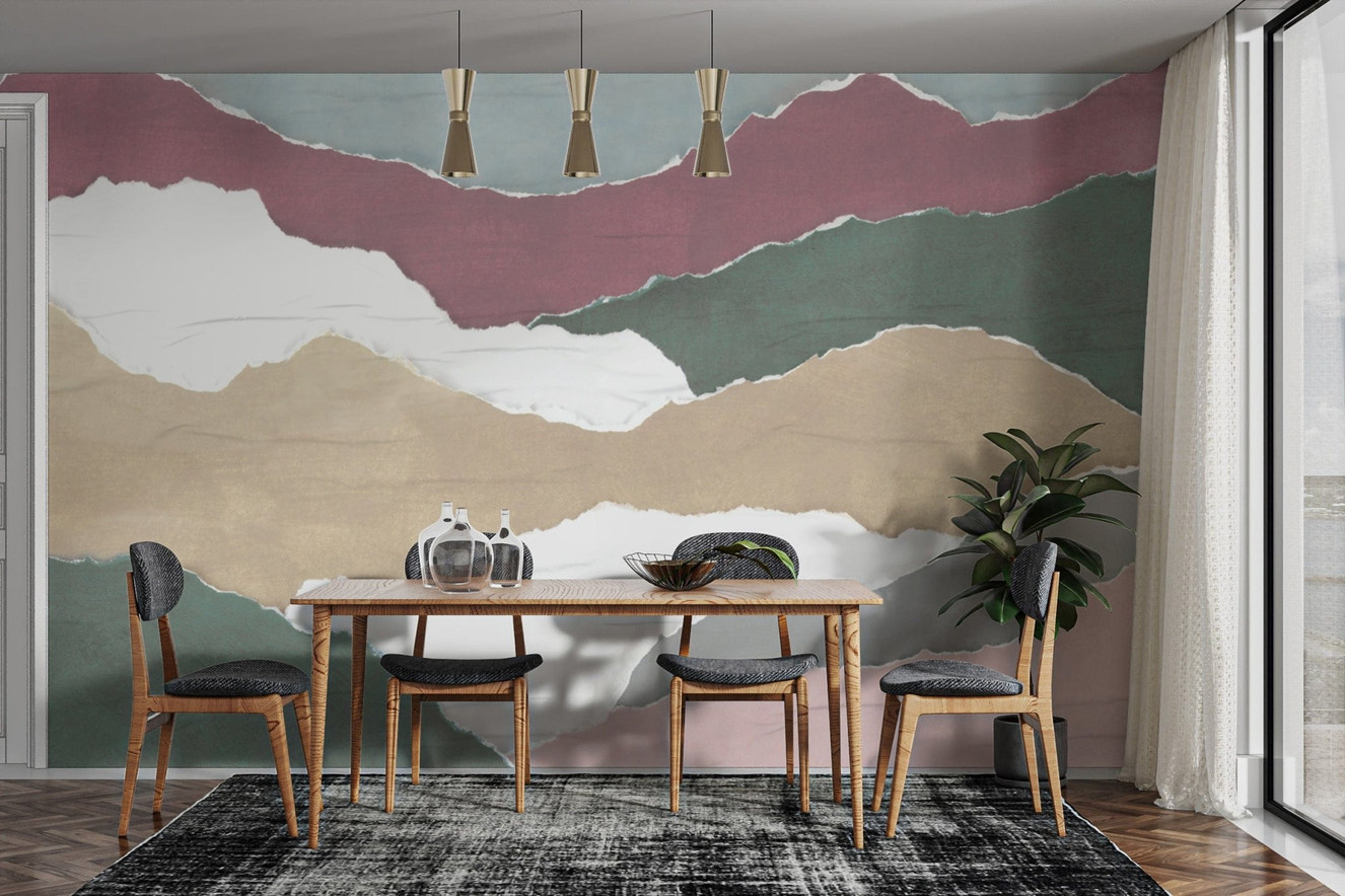 Abstract wallpaper with torn paper effect
