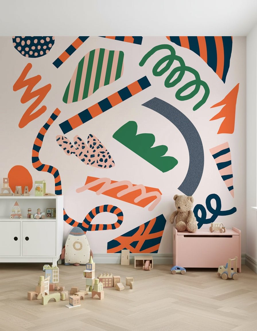 Abstract Pop Play Wall Mural