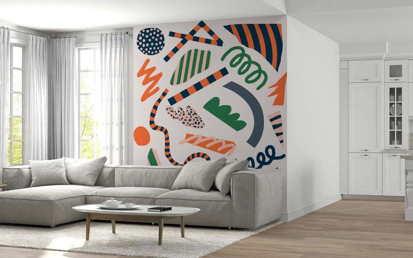 Abstract Pop Play Wall Mural