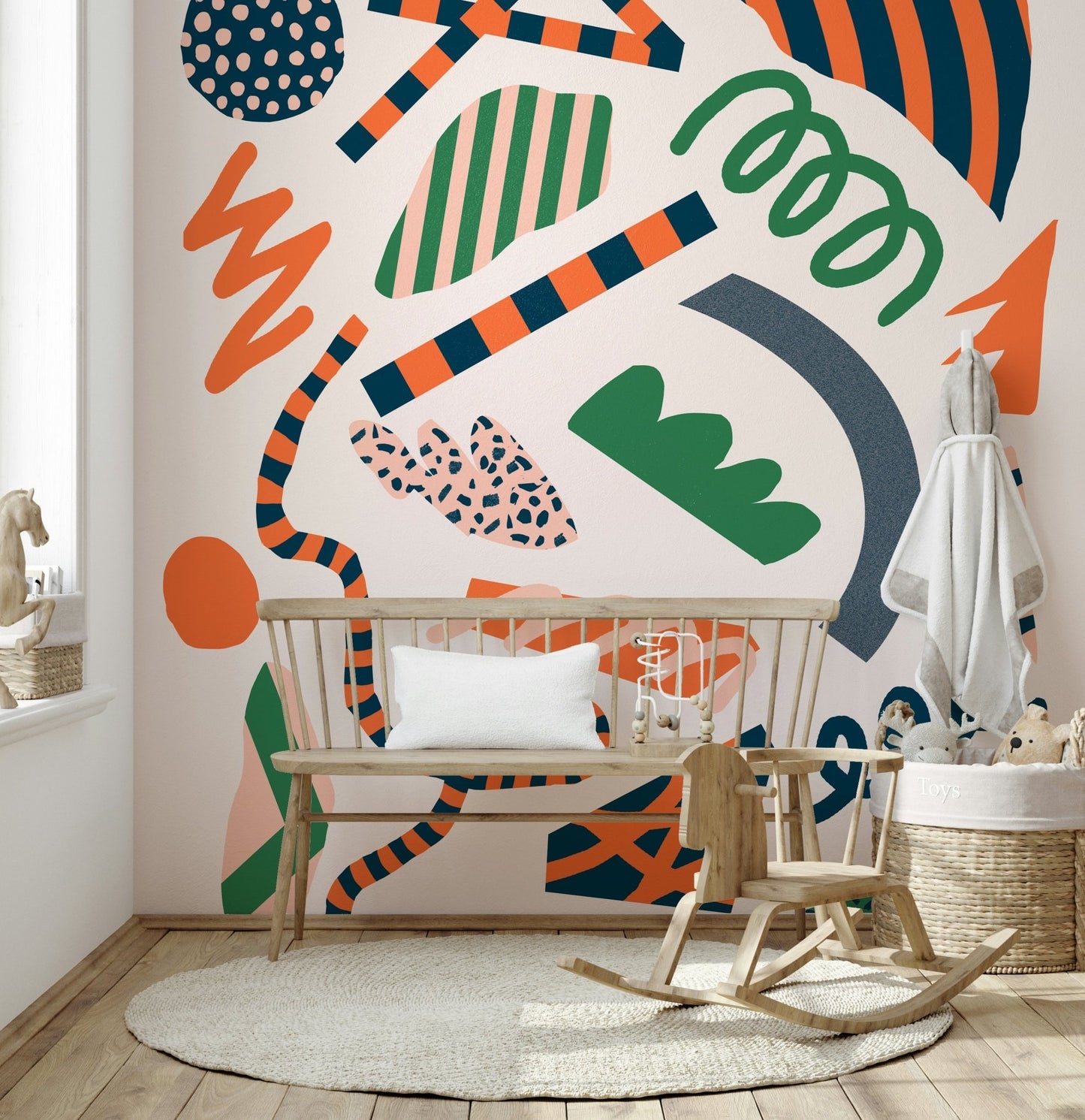 Abstract Pop Play Wall Mural