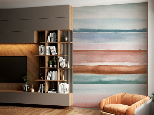 Soft abstract stripes wallpaper

