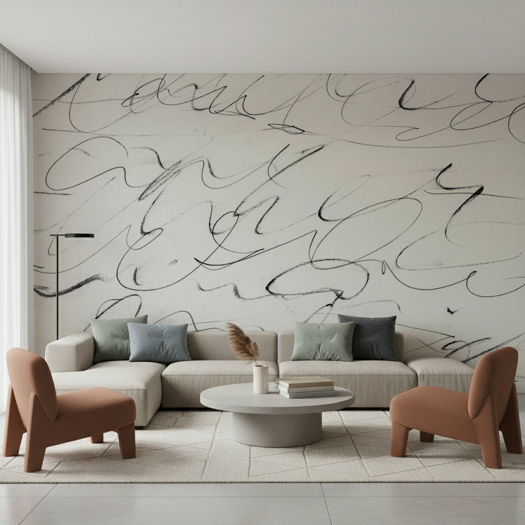 Abstract Scribbles Wall Mural -2636256