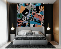 A classic abstract block wallpaper for walls.
