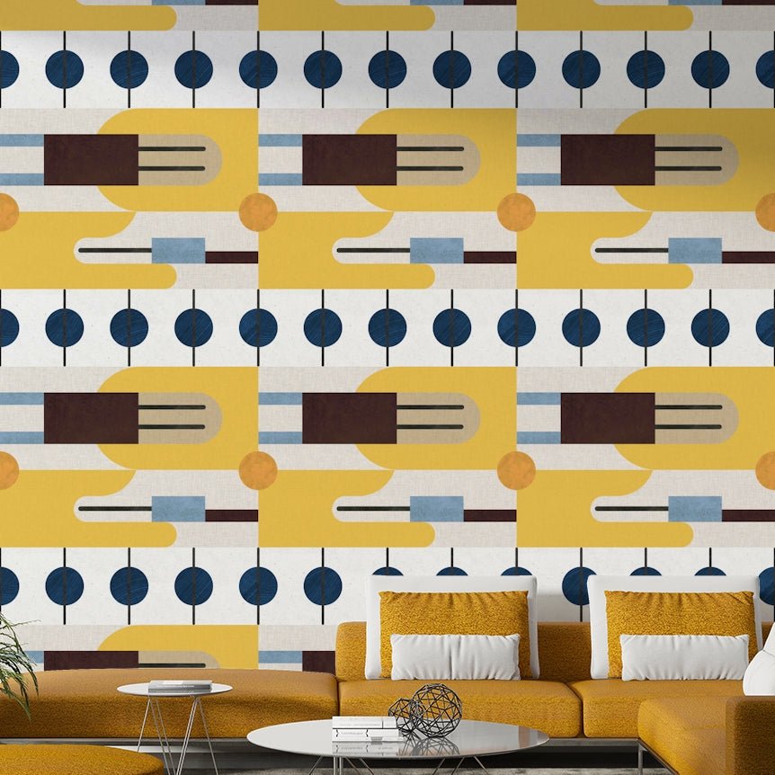 Modern abstract design wallpaper for stylish interiors

