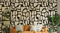 Abstract rock pattern wallpaper.
