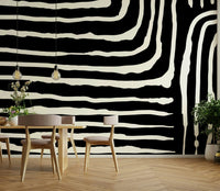 Bold stripe wall design

