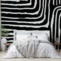 Minimalist stripe wallpaper for interiors

