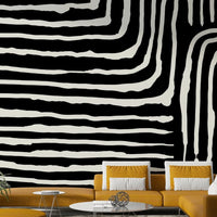 Abstract Stripe wall mural

