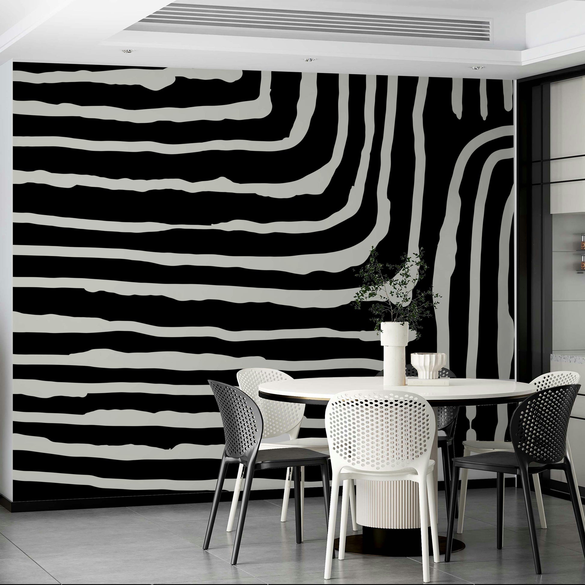Modern stripe wallpaper for walls


