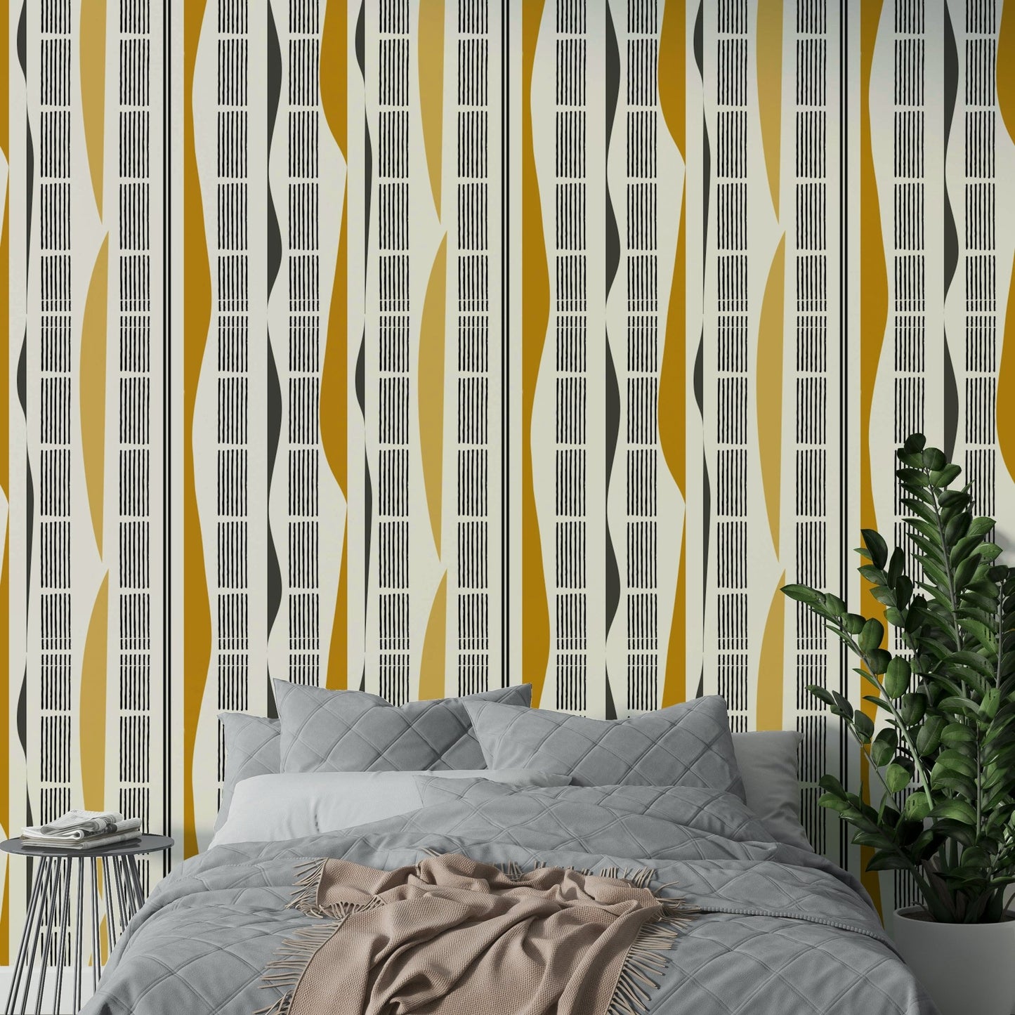Contemporary abstract wall design
