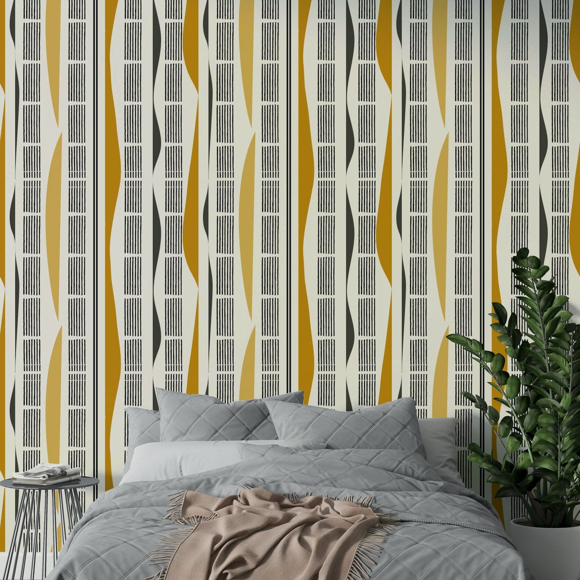 Contemporary abstract wall design
