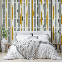 Flowing shapes and structured lines