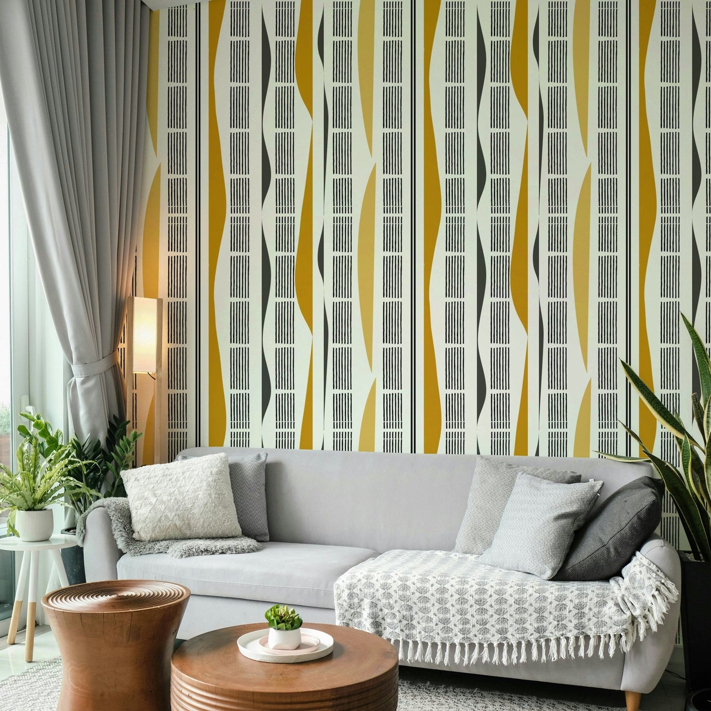 Modern line and shape wallpaper
