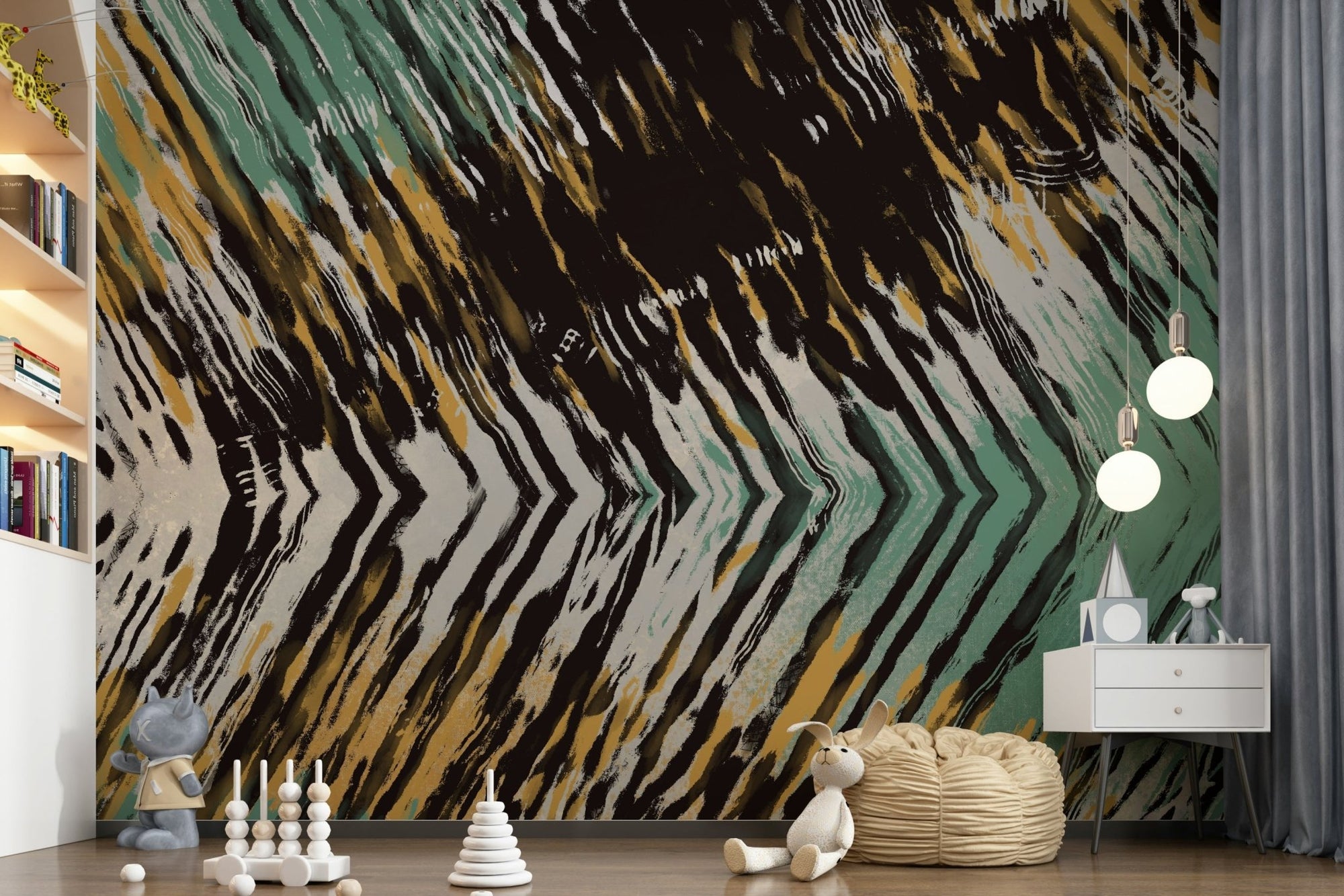Abstract Strokes Wall Mural GD5476