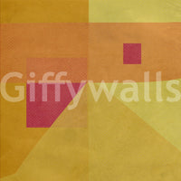 Impactful yellow gradient across the entire Abstract Study in Yellow Wall Mural design.