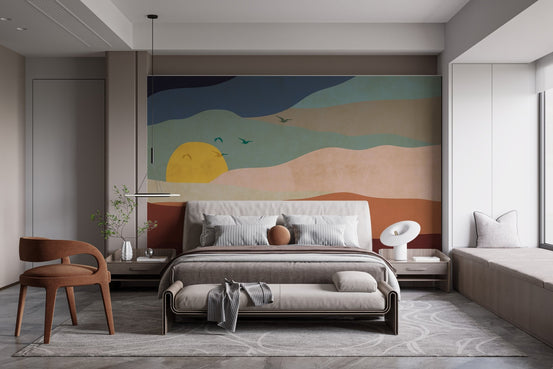 Abstract Sunrise Wallpaper Mural C425