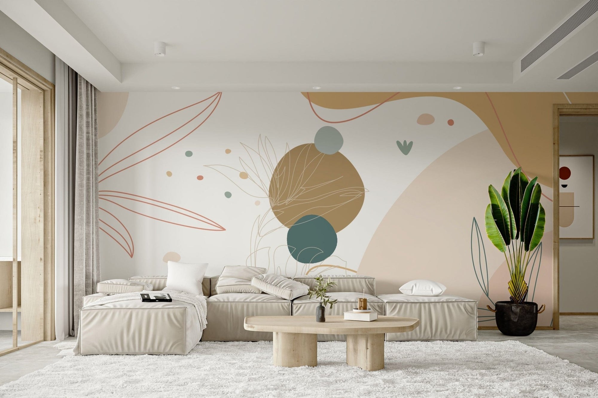 Abstract Terrain Mural Wallpaper for walls, B811