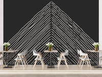 Abstract Triangle Mountain Wallpaper Mural - Giffywalls