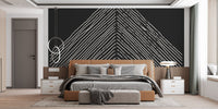Abstract triangle mountain wallpaper mural for walls
