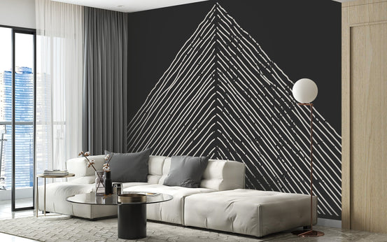 Abstract Triangle Mountain Wallpaper Mural A263