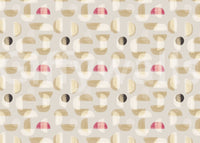 Abstract Whispering Shapes mural featuring soft tone geometry, GD9397