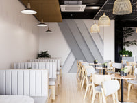 White linear wallpaper for walls
