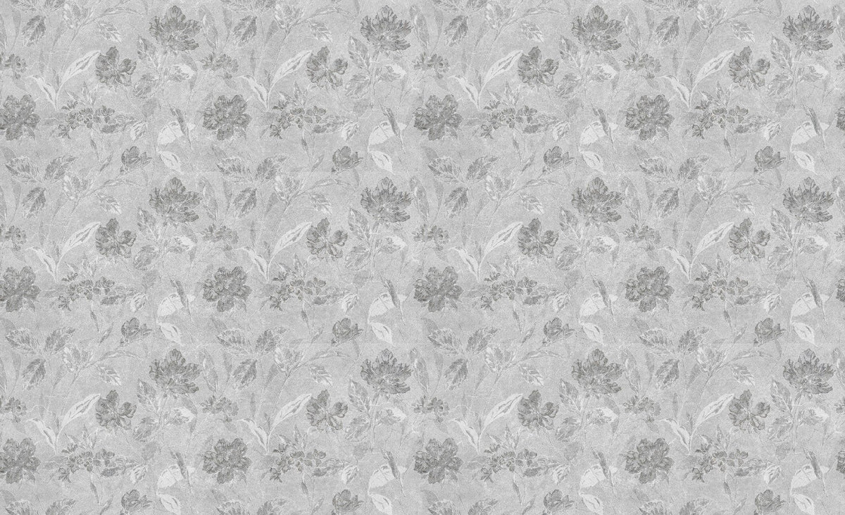 Vintage Art Flower Wallpaper Mural in your room — zoomed