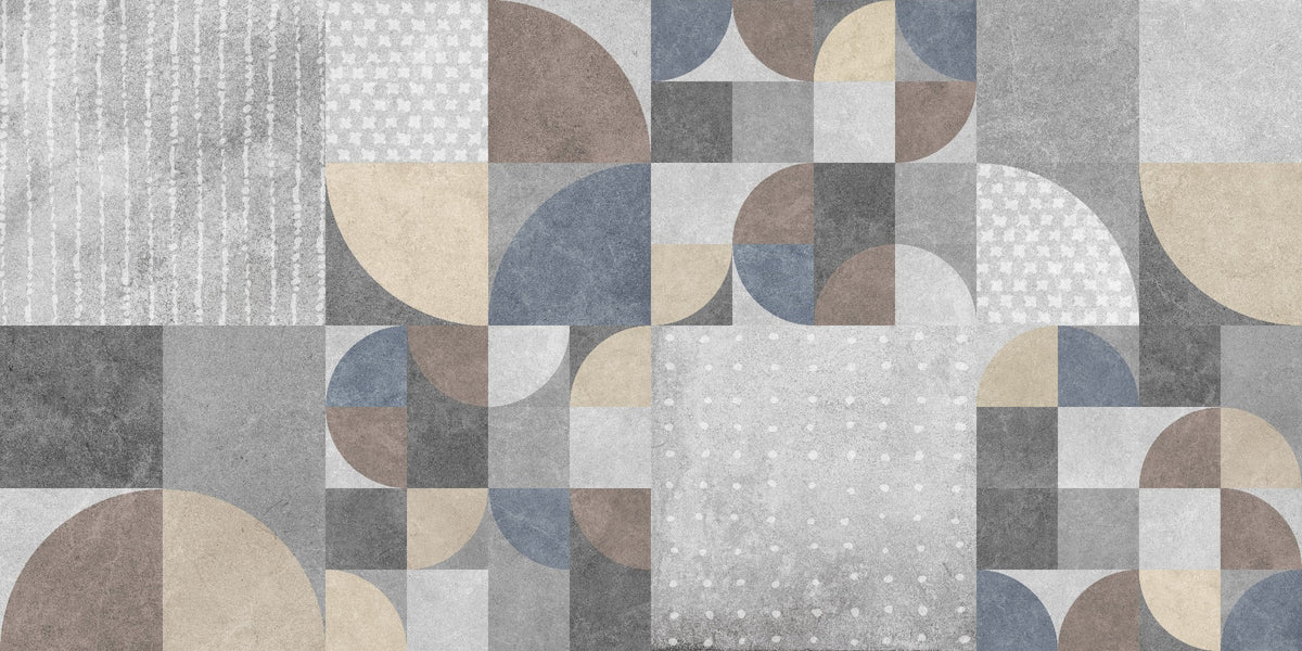 Abstract Cement Texture Geometric Wallpaper in your room — zoomed