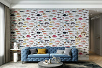 Oceanic wallpaper featuring clownfish and coral reef


