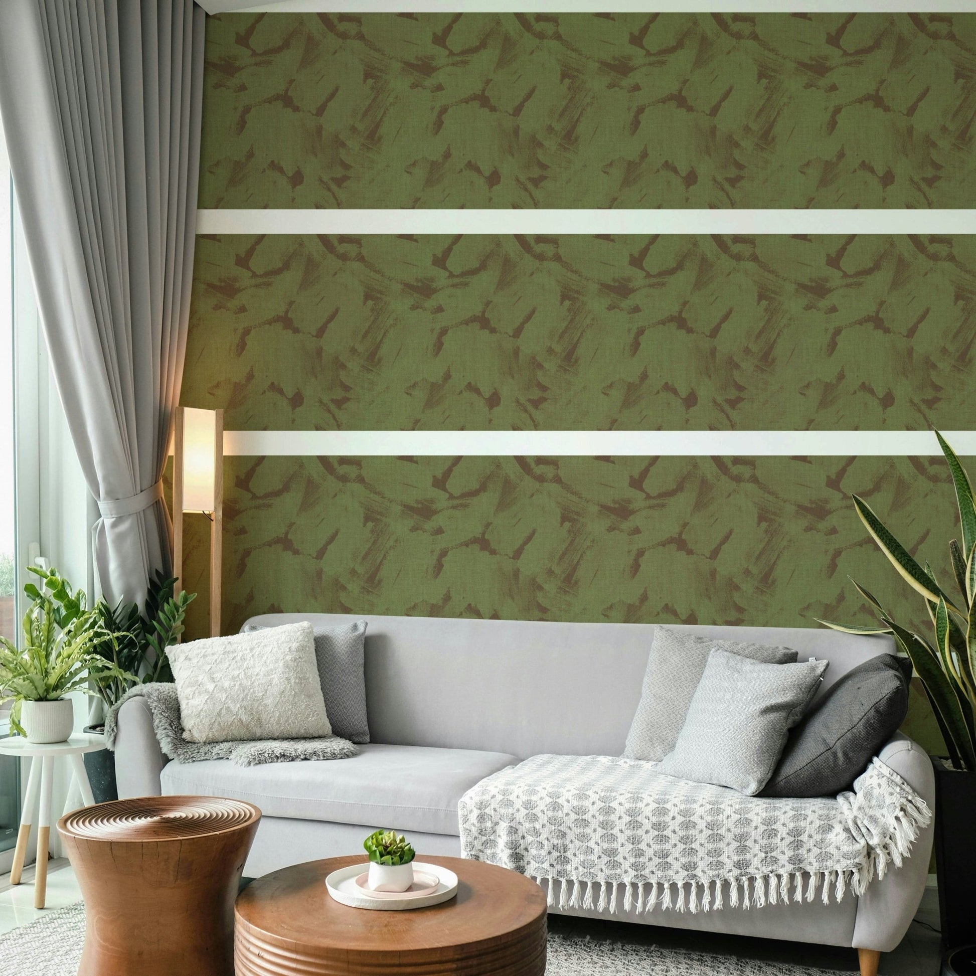 Textured camo wallpaper with acrylic art design

